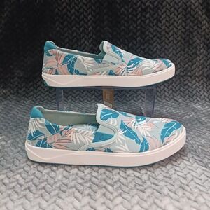 Olukai Men's Lae'ahi PA'I Men's Swell/Aloha Hawaiian Shoes Slip On Size 10.5 NWT